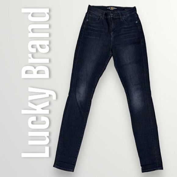 Lucky Brand, Olive Skinny Style Charcoal Fading Whiskering Detail, Women’s 0 /25 - Picture 2 of 14